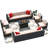 15 Pieces Rattan Patio Furniture Conversation Set with 43" Gas Propane 50000 BTU Fire Pit Table Outdoor Sectional Sofa for Backyard-790116343