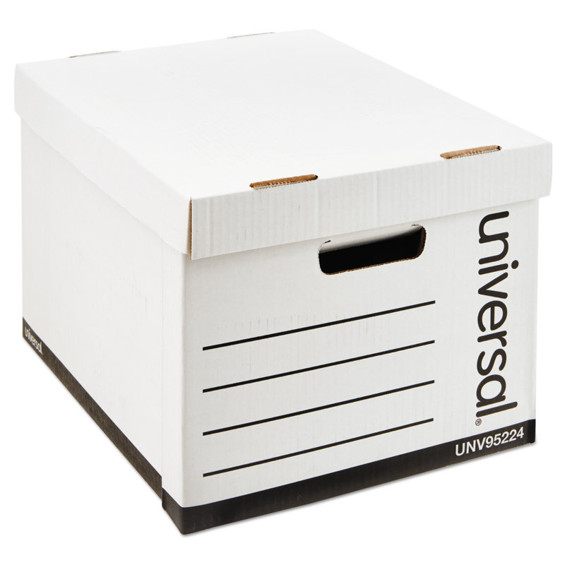 Quick Set-Up Lift-Off Lid Storage Box, 12/Carton
