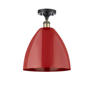 Schiavone Rattan Semi Flush Mount