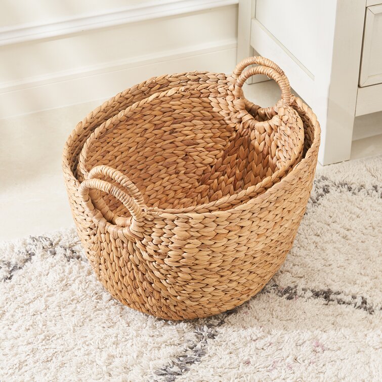 Small Water Hyacinth Baskets for Storage - High — Vatima Home