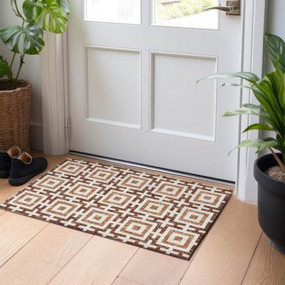 Premium Machine Washable Paullette AMF139 Paprika Rug