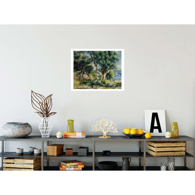 «Paysage près de Menton» par Pierre-Auguste Renoir - Impression giclée