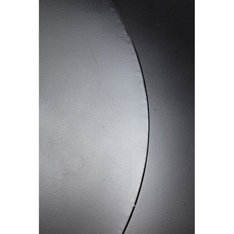 Black Round Multi-Level Metal Coffee Table