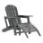 Outdoor Poly Adirondack Chair With Ottoman-118433007
