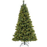 7 Ft. Pre-Lit Maine Pine Tree With LED Lights