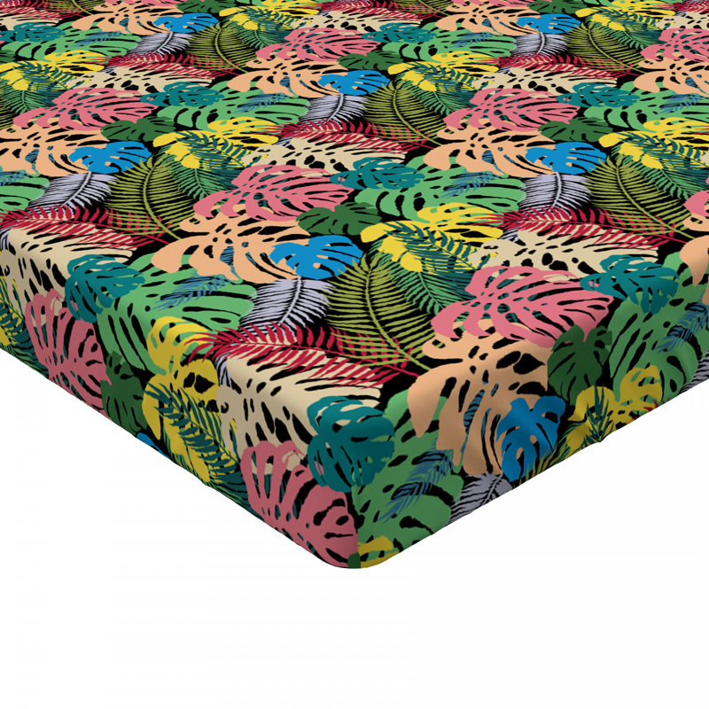 Microfiber Floral Fitted Sheet, Full Fitted Sheet
