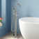 54" x 28" Freestanding Soaking Single Slipper Bathtub with Reversible Drain, Faucet