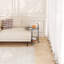 Glass Top Wheel End Table