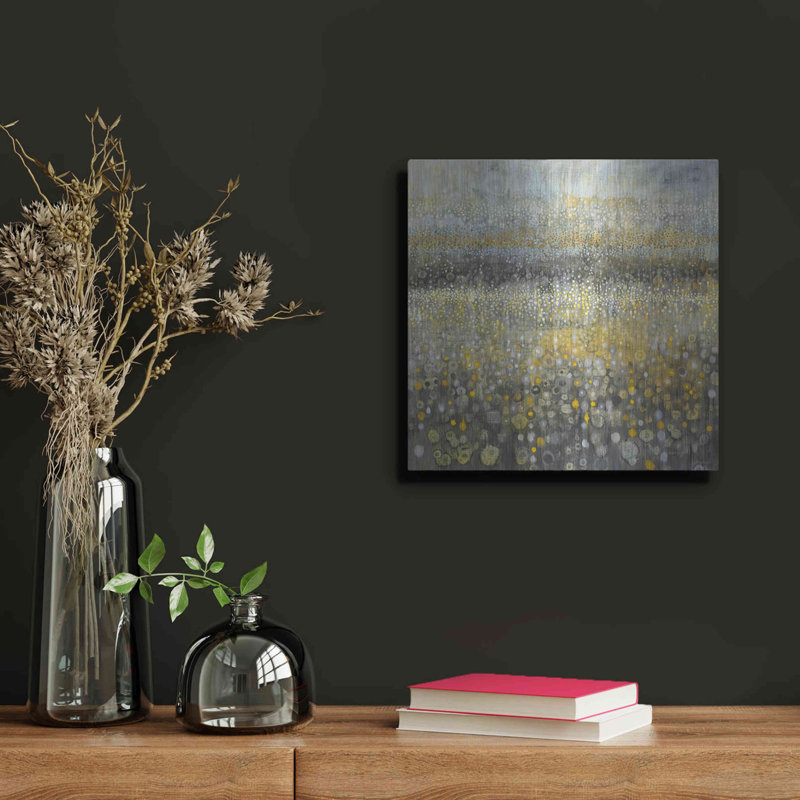 «Rain Abstract II» par Danhui Nai, H 12 po x l 12 po