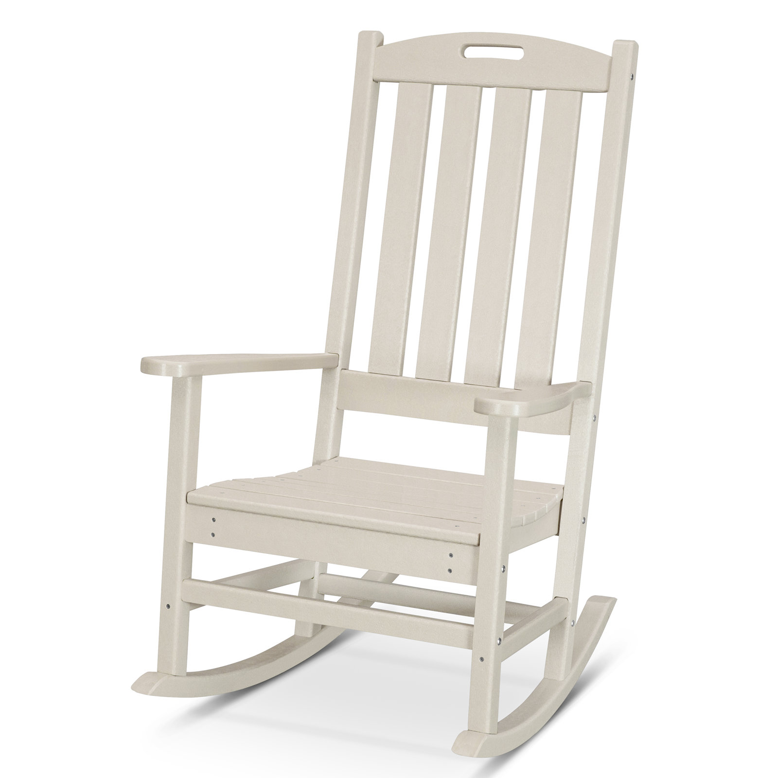 POLYWOOD® Nautical Patio Rocking Chair, Sand