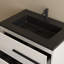 Ensemble de meuble-lavabo mural simple 30 po