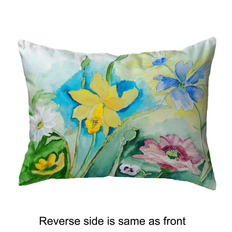 Outdoor Reversible Throw Pillow