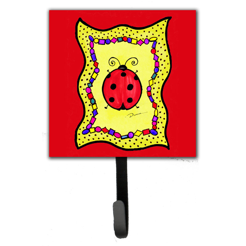 Porte-laisse de coccinelle et crochet mural lady