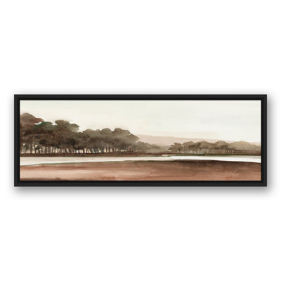 Campagne chaleureuse sur toile