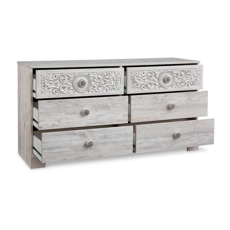 Commode double 6 tiroirs l 59,02 po Launceston