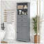 Armoire de rangement haute 3 tablettes réglables à plusieurs tiroirs-121088074