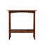 Table d'appoint rétro ardoise rétro brun rougeâtre avec tablette de rangement, petite table de bout pour le salon, petits espaces, maison de ferme, table de chevet mince