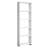 Modern White Bookshelf, 63.0 x 19.7 x 7.7 inches | 100% Melamine Coated Particle Board, Thickness: 0.7 inches | Numerous Shelves, Wall-Mountable, Stylish Storage Solution for Home & Office | Elegant Design-1317700808