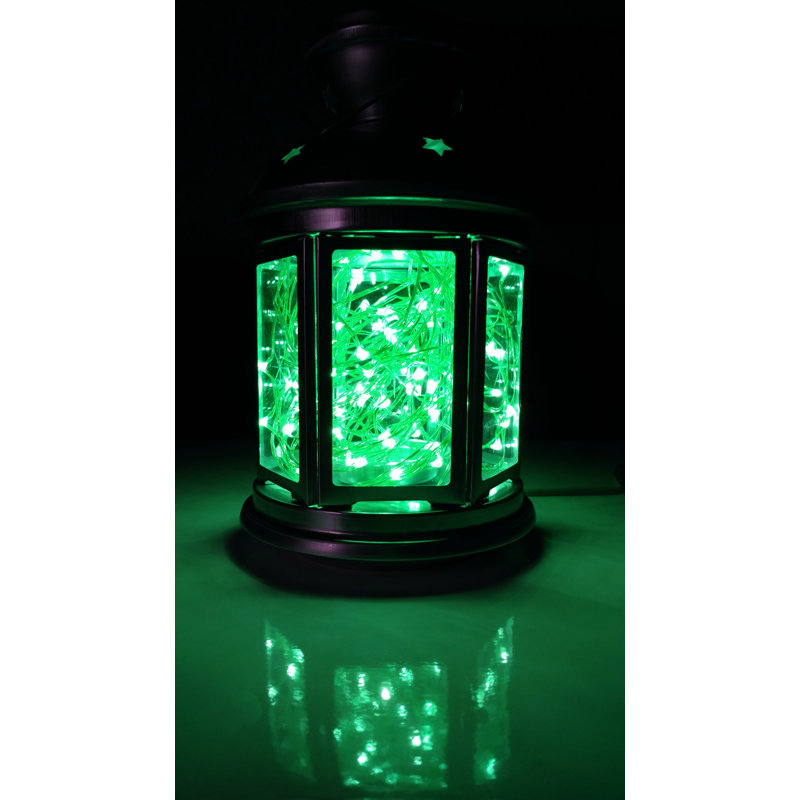 Stoller Outdoor 50 - Bulb 16'' Battery Powered LED Fairy String Light, Green