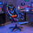Hoffree Massage Ergonomic Gaming Chair with Bluetooth Speakers and RGB LED Lights-100105950