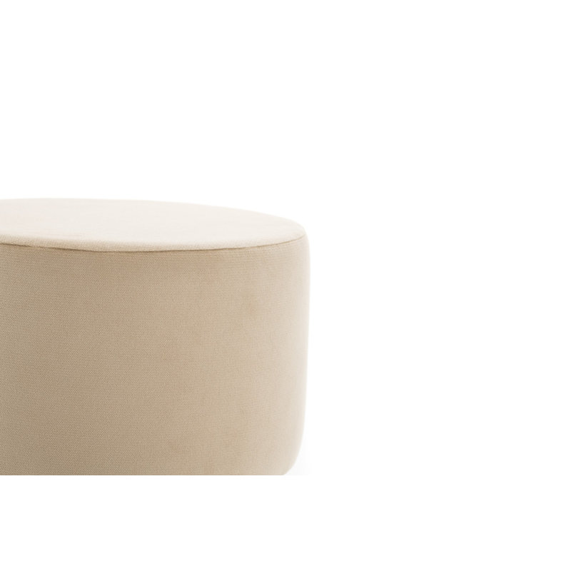 Tabouret d'appoint Puchta, Crème, Cuivre