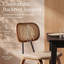 Alithea Upholstered Bar Stools Counter Stool with Solid Wood Frame Rattan Backrest Indoor Outdoor-456581107
