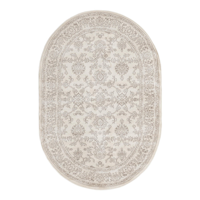Hillyer Floral Indoor Rug, Oval 4'1" x 6'1"