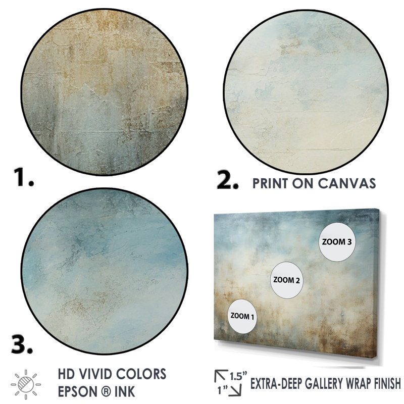 «Elegant Sky Whispers VII», reproduction sur toile, Toile tendue, 12" H x 20" W