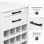 Armoire à vin modulaire à panneau épais avec conception flexible et combinable; un buffet multifonctionnel de 24 pouces convenant aux salons et aux cuisines.
