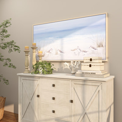 Coastal - Floater Frame Painting Print on Canvas