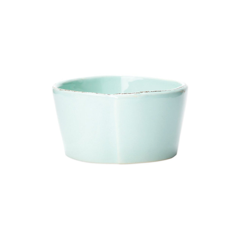 VIETRI Lastra Condiment Server, Aqua