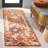 Shafiya Tufted Wool/Cotton Southwestern Rug in Rust/Ivory-1466144222