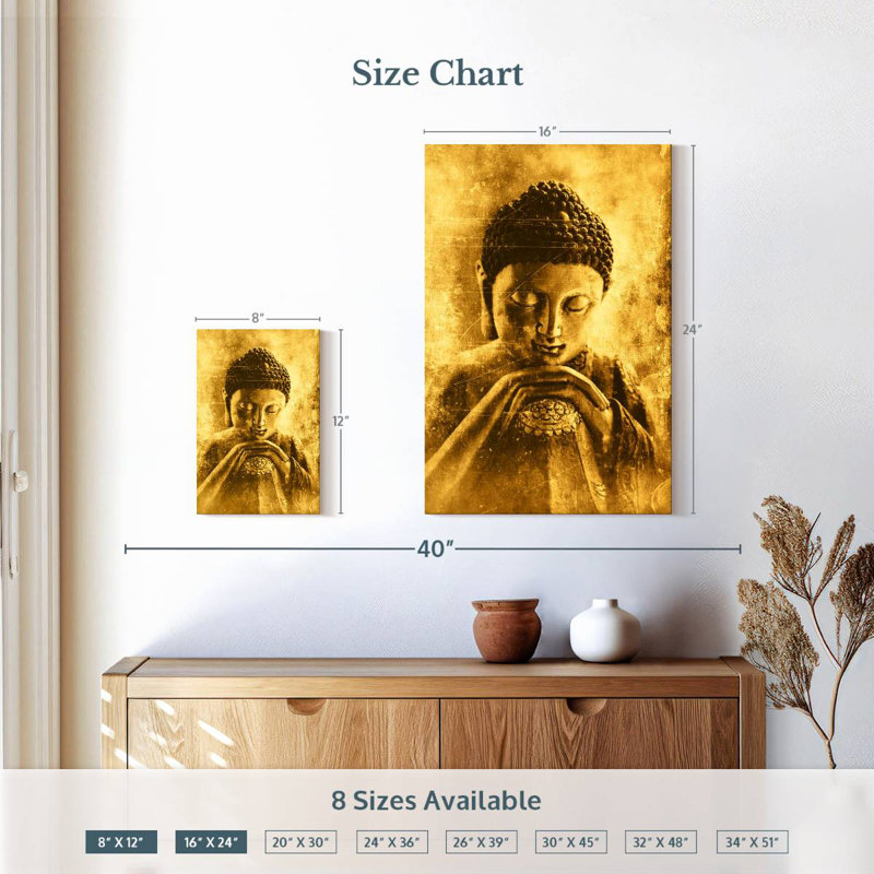 Leisha Textured Buddha, 12" H x 8" W