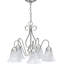 Lustre classique / traditionnel à 5 lumières avec abat-jour en verre albâtre V2355 Pitkin-1358981061