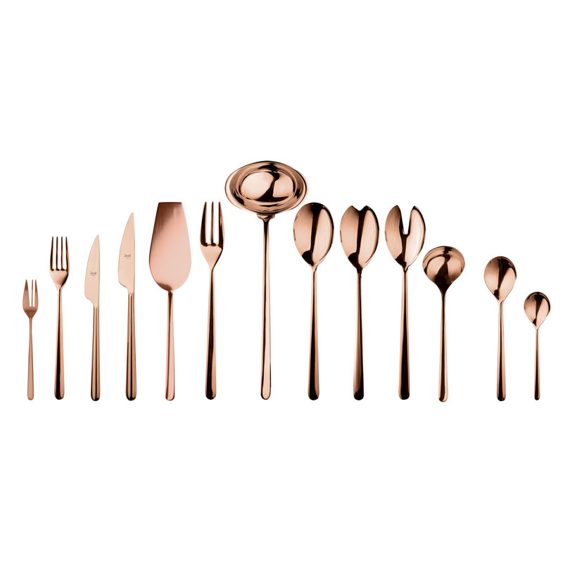 Ensemble de couverts Linea - 79 pièces - Bronze