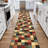 Homeline Non-Slip Rubberback Checkered Indoor Runner Rug, Multicolor-46649152