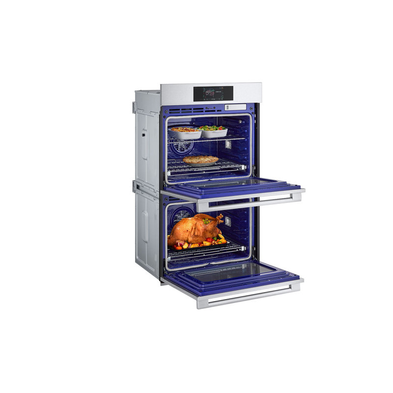 LG STUDIO Smart InstaView® Electric Double Built-In Wall Oven with Air Fry & Steam Sous Vide, 9.4 cu. ft.