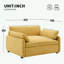 Canapé simple en chenille avec coussin-1270373185