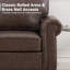 Fauteuil d'appoint rembourré à accoudoirs roulés Luelle-225100637