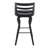 Aldborough Swivel Counter or Bar Height Barstool in Faux Leather, Bent Wood, and Metal-453100020-488346836-488346839