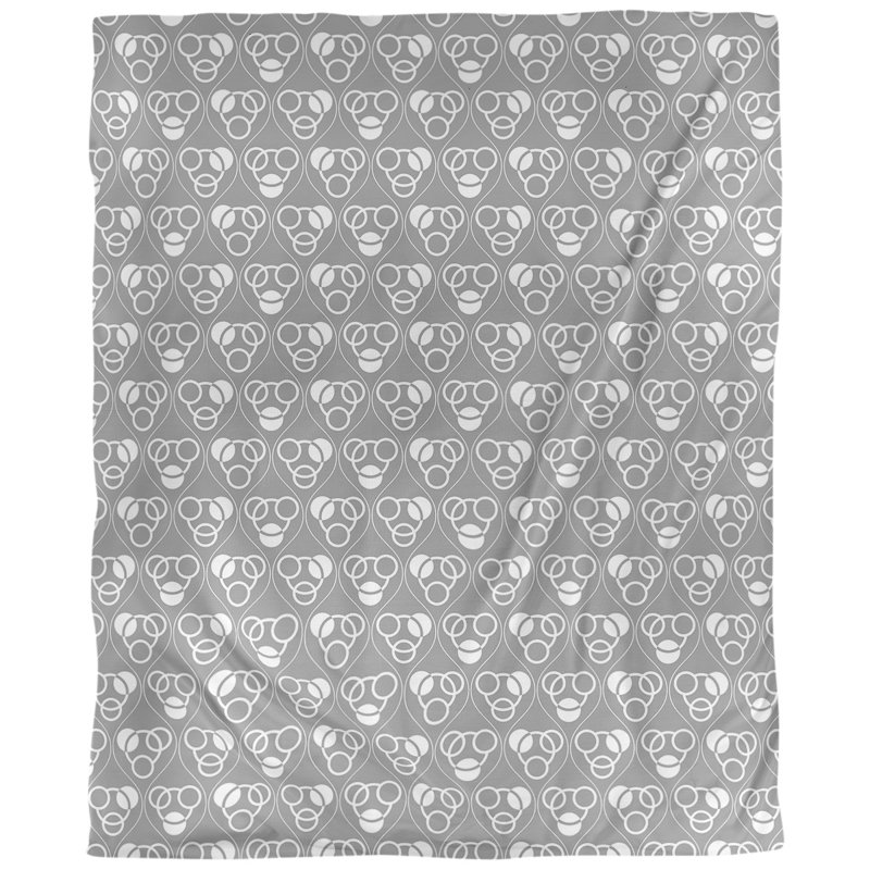 Tissu de cercles et d’ondulations, Gris, L 54 po x l 36 po, Lin huître palazzo