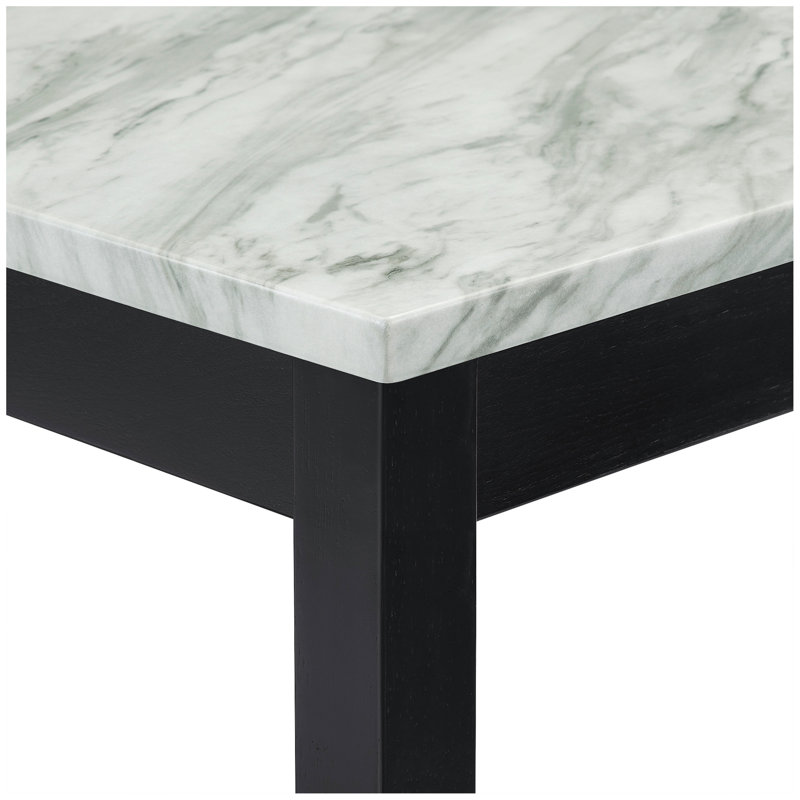 Table de salle à manger 40 po x 40 po, Noir