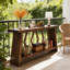 Table de bout, canapé, table basse de style industriel avec design spacieux et stabilité accrue pour les maisons modernes-1571290985