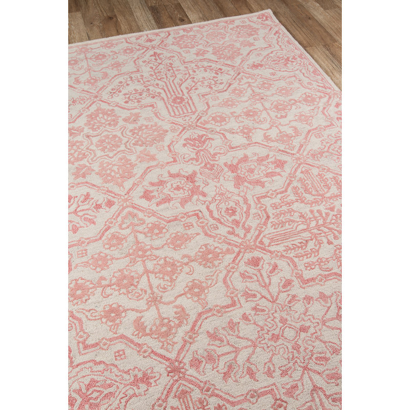 Cece Wool Floral Indoor Rug, Rectangle 7'6" x 9'6"