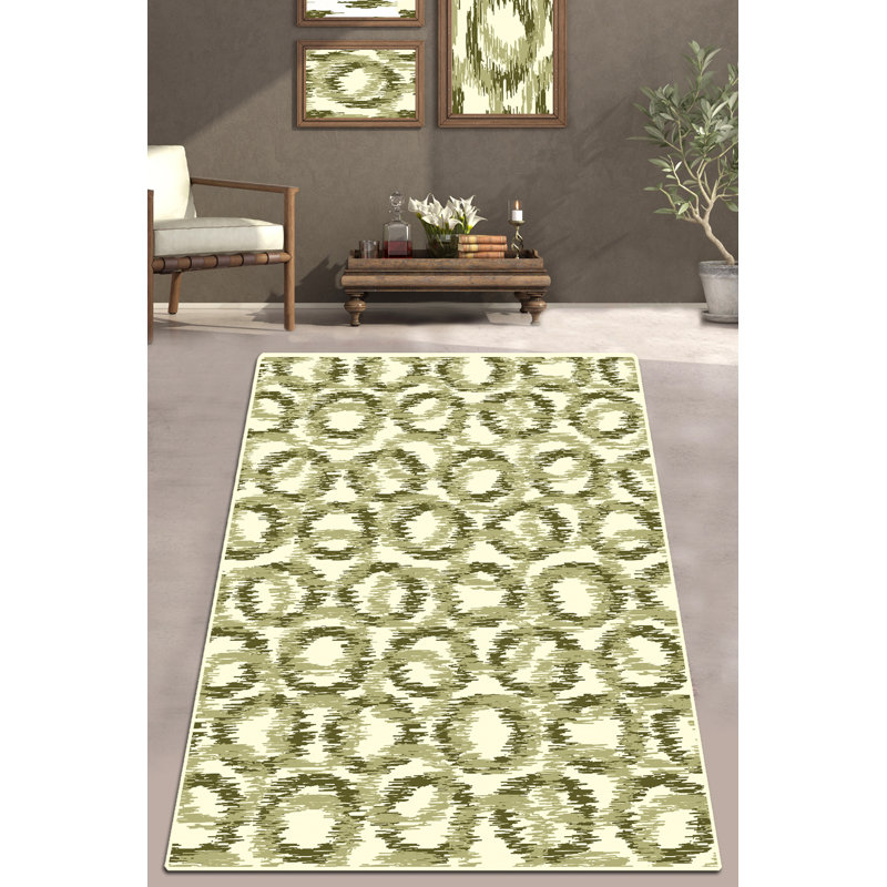 Premium Hall Carpet (4.9 x 6.6 ft), 100% Polyester, 0.2 in Pile Height | Antibacterial, Non-Slip Underside | Machine Washable, Durable & Easy Care, Perfect for Living Room or Entryway Decor