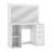 Takota 47.2" Wide Makeup Vanity Desk With Mirror, 4 Drawers and 2 Storage Niches