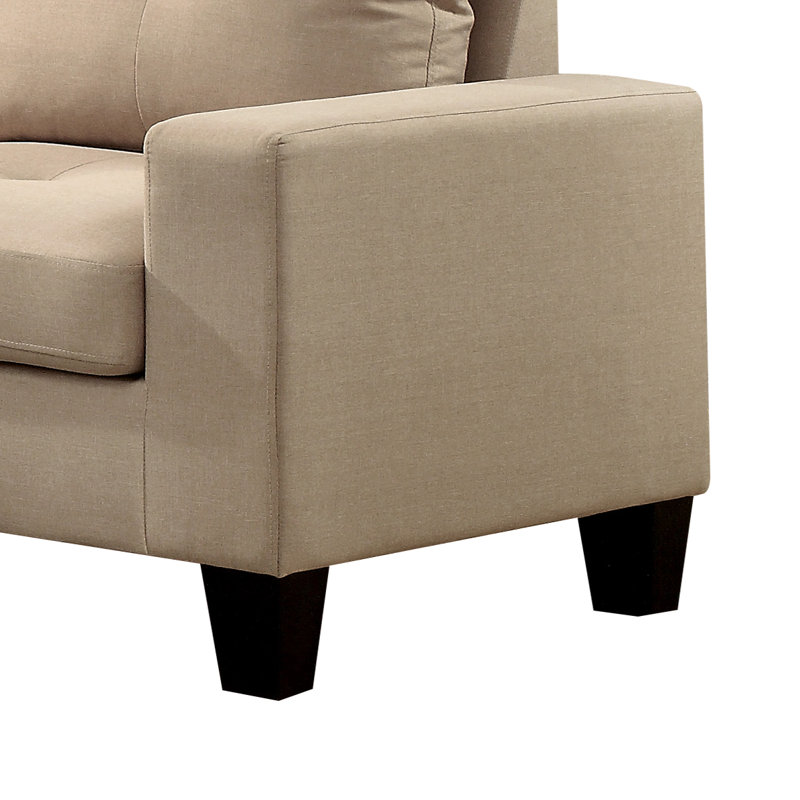 Ensemble de salon 2 pièces, 100 % lin beige