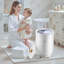 Seau chauffe-serviettes 20 L avec minuterie à DEL et réglage de la température gris