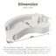 Canapé modulaire ‌80 "- Dossier incurvé moelleux en chenille haut de gamme avec 2 coussins, canapé entièrement en mousse pour le salon, ensembles de meubles d'appartements (sans cadre)-516248