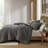 3PCS King/Cal King Waffle Washed Comforter Set-130784471-130784468
